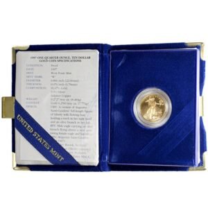 1/4 oz Proof American Gold Eagle Coin (Random Year, Box + CoA)