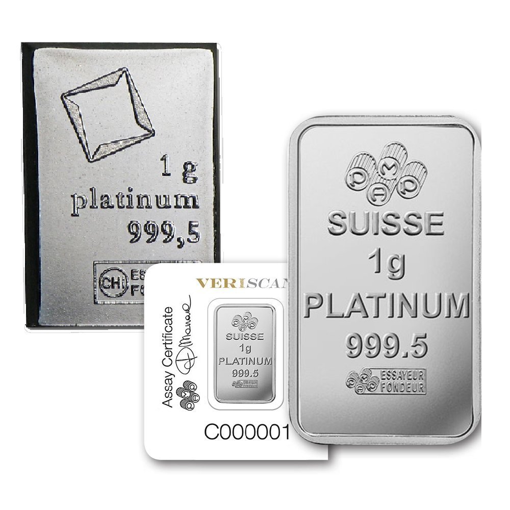 1 Gram Platinum Bar For Sale