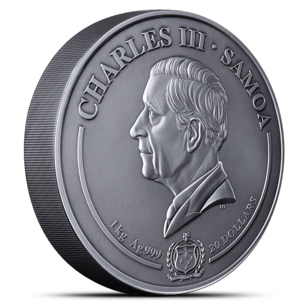 1 Kilo Antique Samoa Harry Potter vs Voldemort Silver Coin (Multi-Layer, Box + CoA) - Image 3