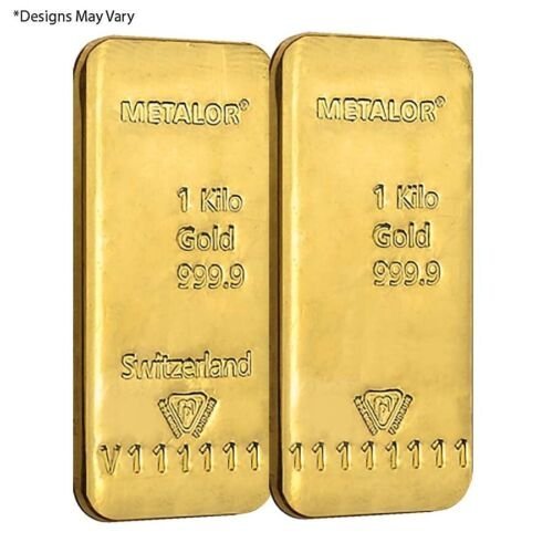 1 Kilo Metalor Gold Bar For Sale