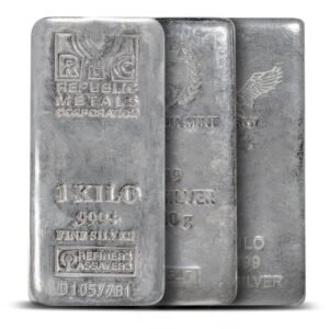 Buy 1 Kilo Silver Bars Online (Varied Condition, Any Mint)