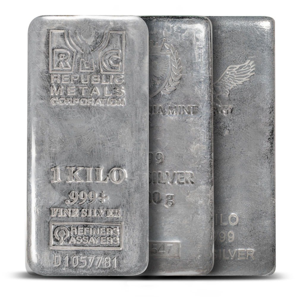 Buy 1 Kilo Silver Bars Online