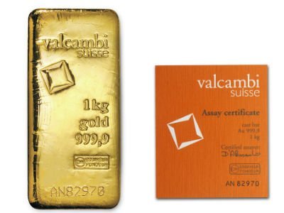 1 Kilo Valcambi Cast Gold Bar For Sa