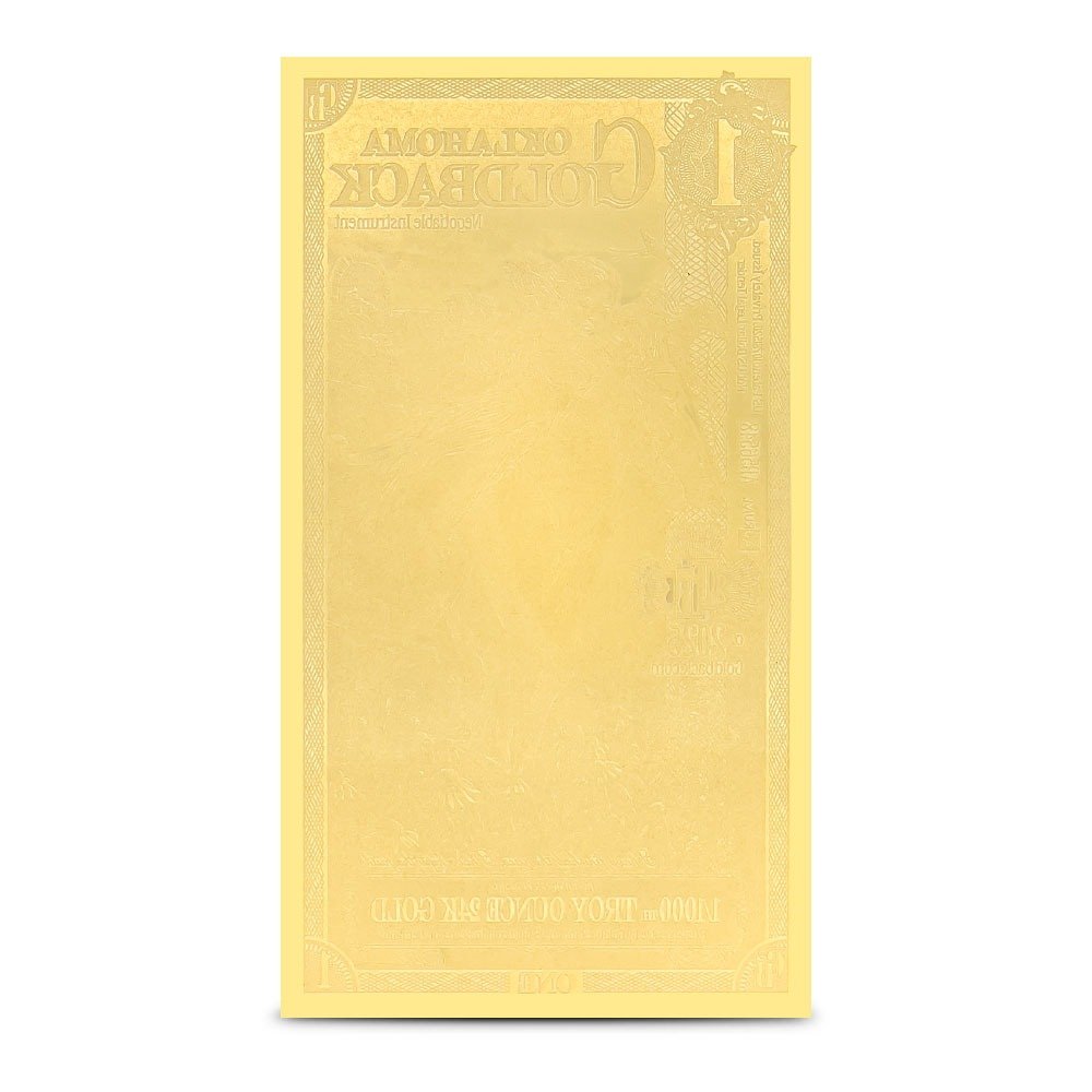 Buy 1 Oklahoma Goldback Gold Note (100 Pack, New) - Image 3