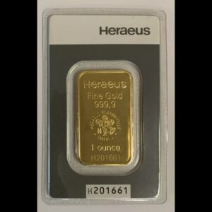 Buy 1 Ounce Heraeus Minted Gold Bar