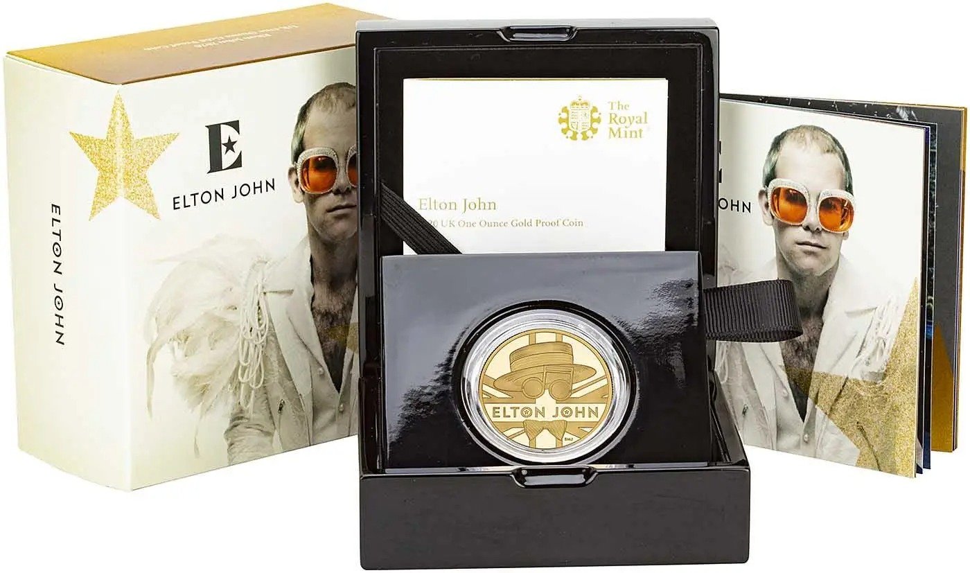 2020 1 kg Music Legends Elton John Gold Proof Coin (Box/Coa) - Image 2