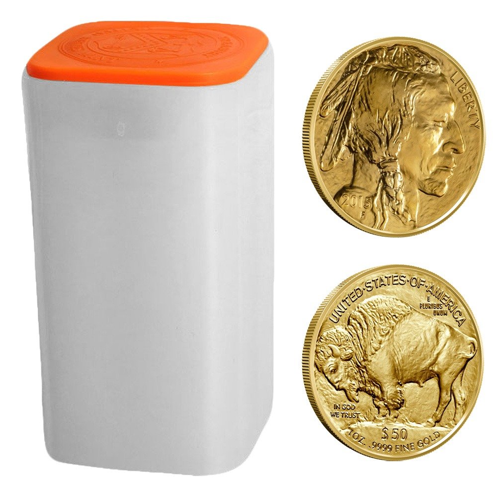 1 oz American Gold Buffalo Tube