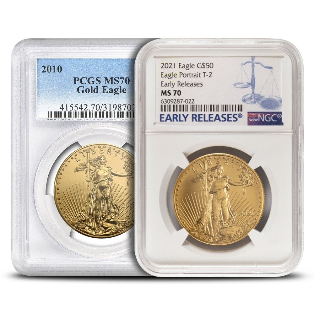 1 oz American Gold Eagle Coin MS70