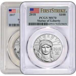 1 oz American Platinum Eagle Coin PCGS MS70 (Random Year)