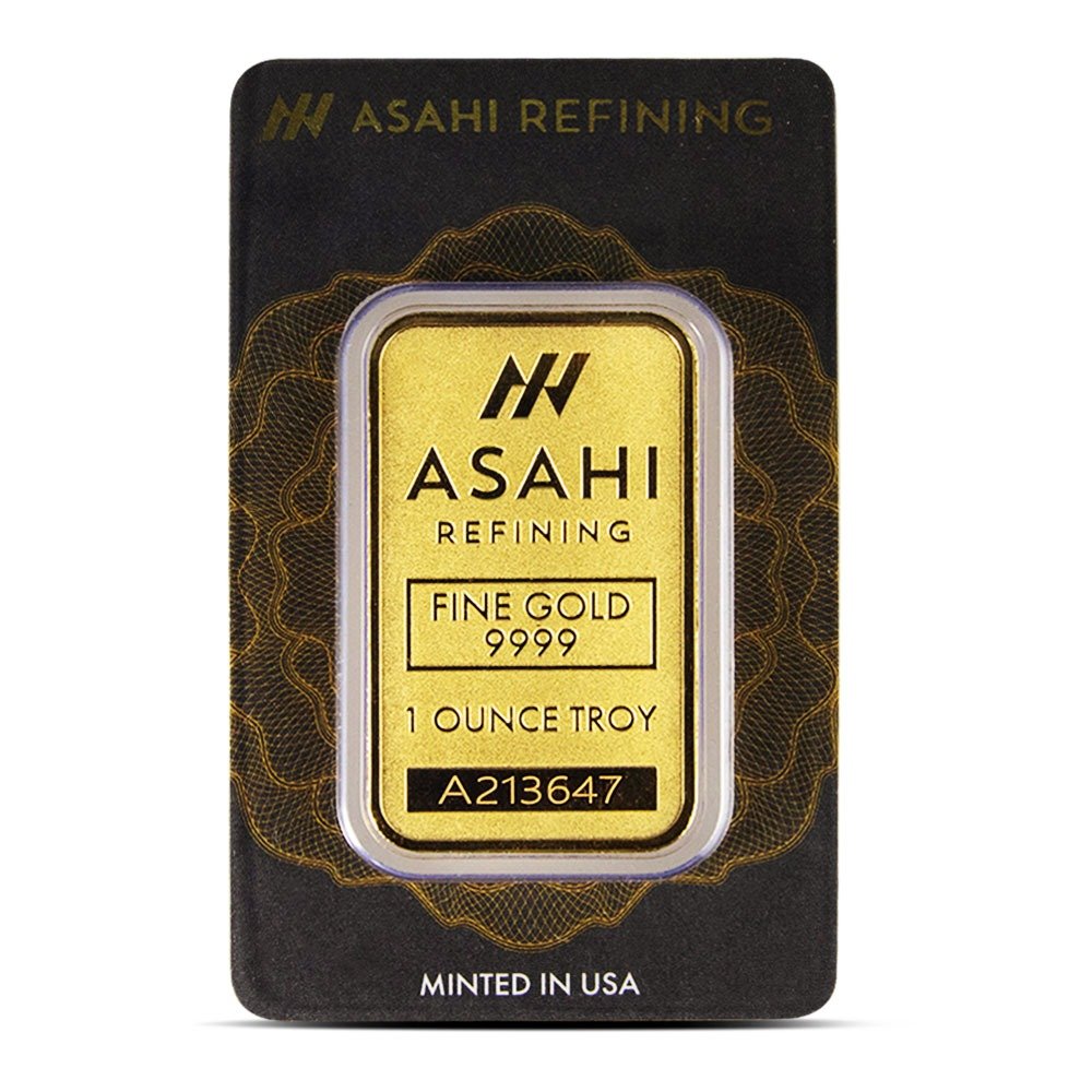 Buy 1 oz Asahi Gold Bar (New w/ Assay)