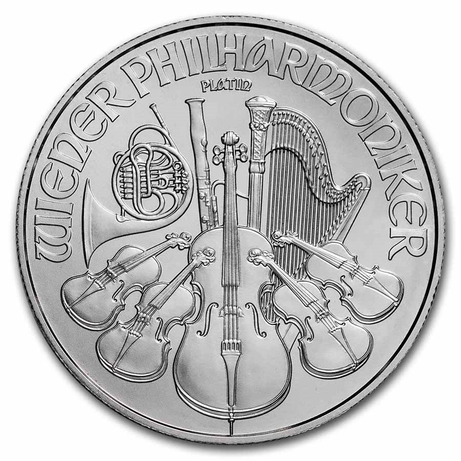 1 oz Austrian Platinum Philharmoni