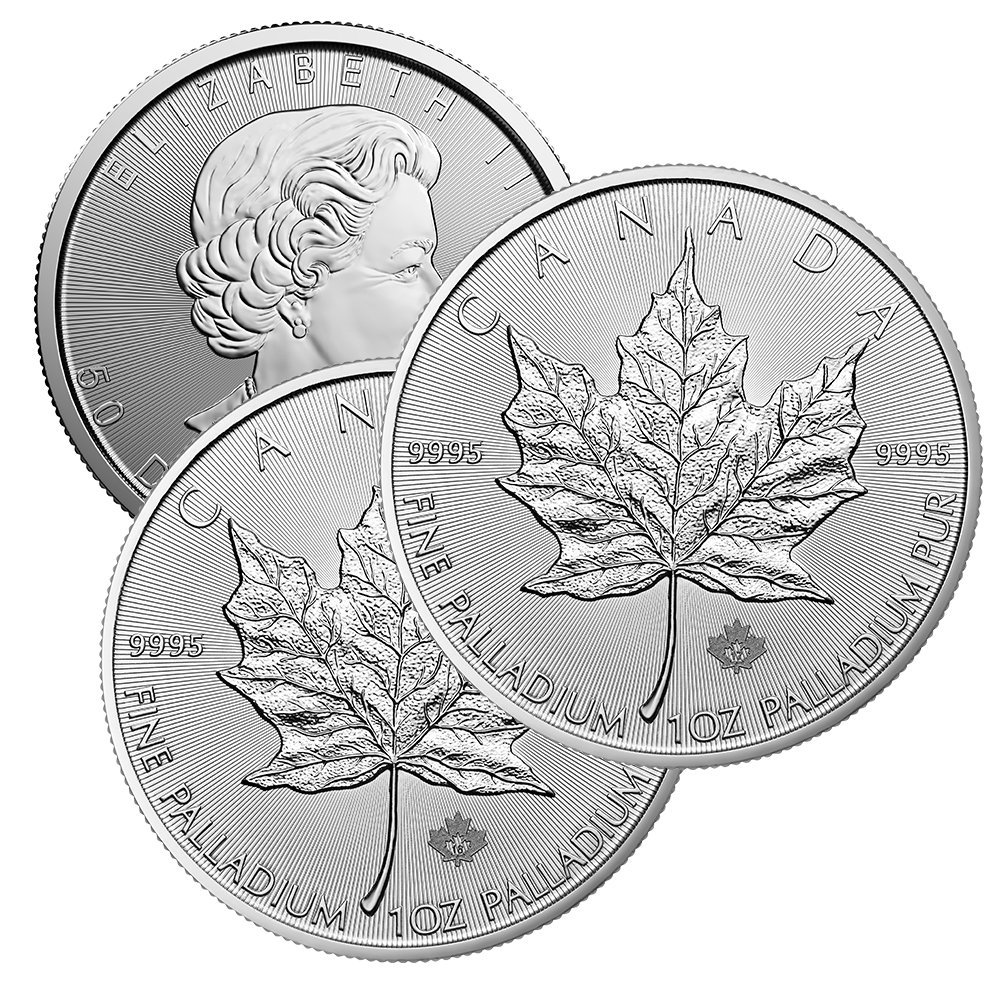 1 oz Canadian Palladium Maple Leaf