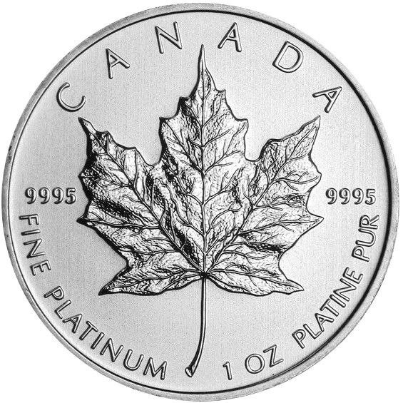 1 oz Canadian Platinum Maple Leaf