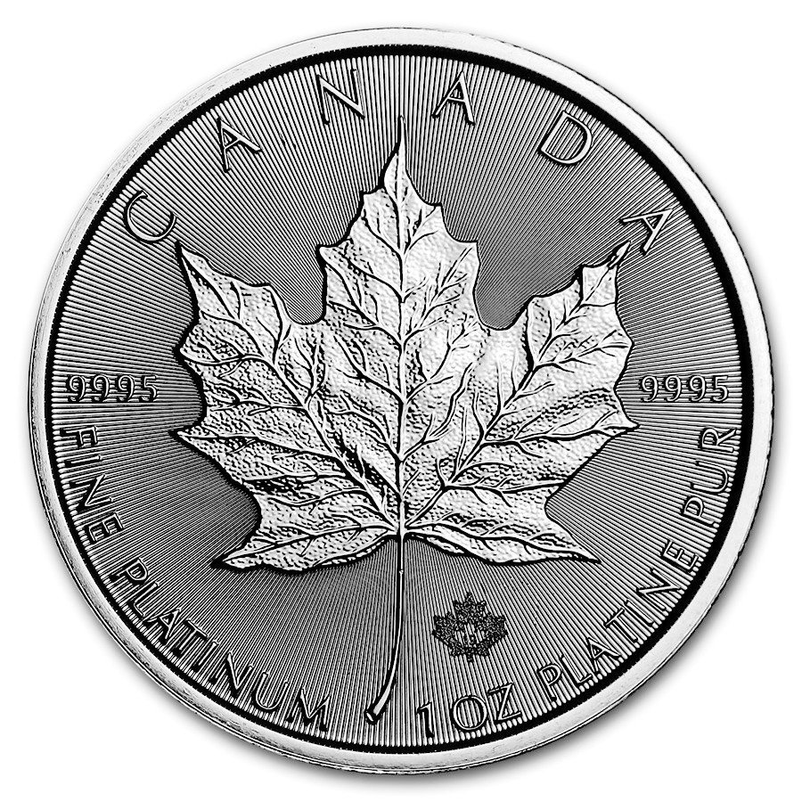 1 oz Canadian Platinum Maple Leaf C