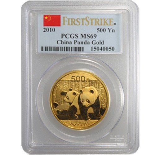 1 oz Chinese Gold Panda Coin MS69