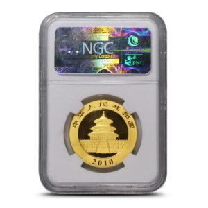 1 oz Chinese Gold Panda Coin MS70 (Random Year, Varied Label, PCGS or NGC)