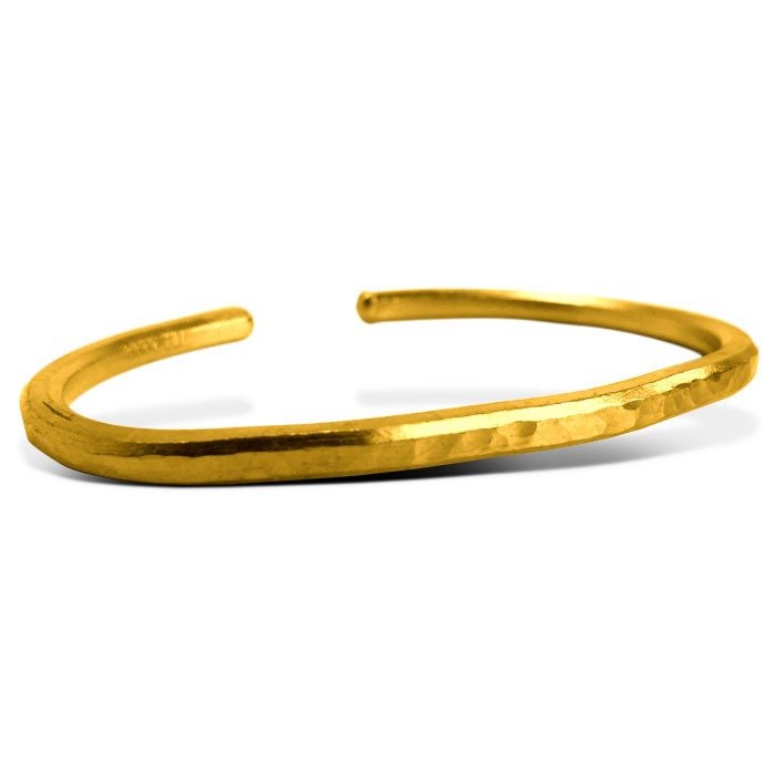 1 oz Hammered Gold Bullion Bracelet - Image 4