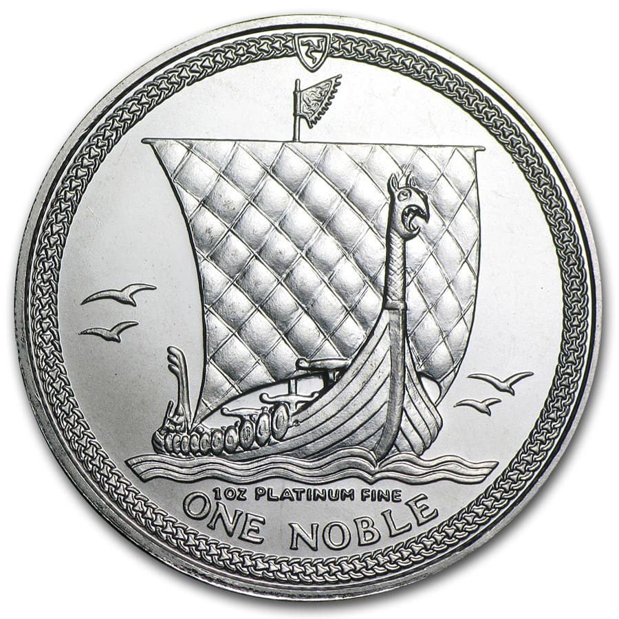 1 oz Isle of Man Platinum Noble Coi