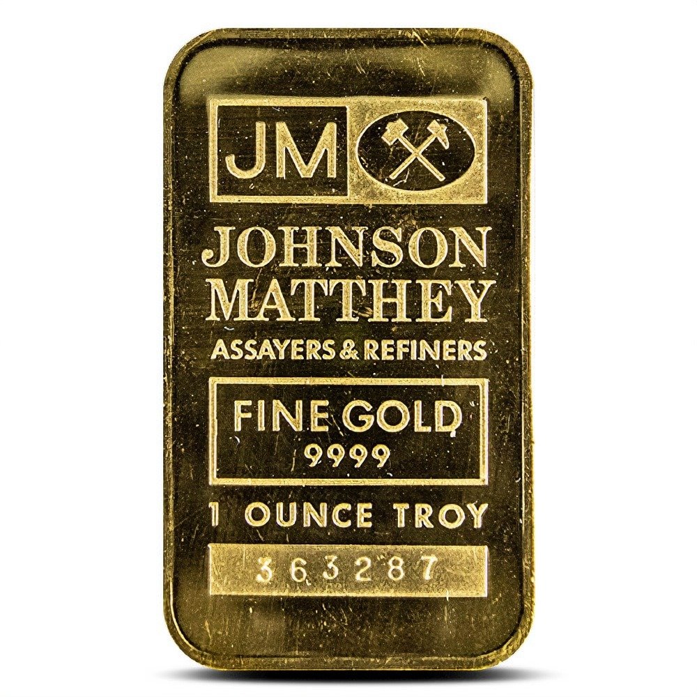 Buy 1 oz Johnson Matthey Gold Bar