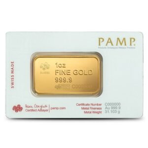 1 oz PAMP Suisse America The Free Liberty Bell Gold Bar (New w/ Assay)