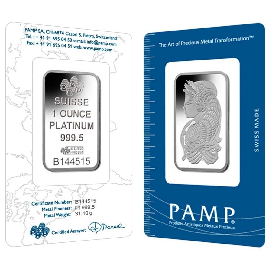 Buy 1 oz PAMP Suisse Fortuna Platinu