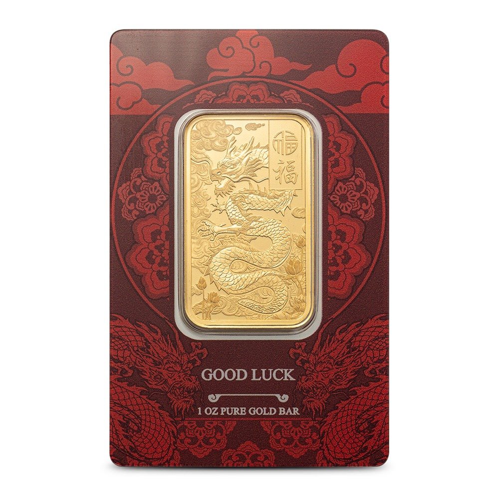1 oz PAMP Suisse Gold Good Luck Yell
