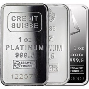 1 oz Platinum Bar For Sale (Varied Condition)