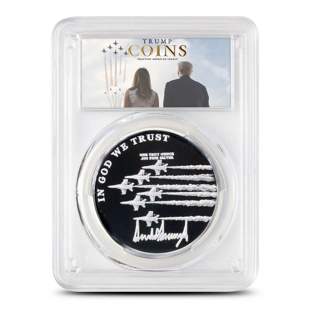 1 oz President Trump Jets Silver Med