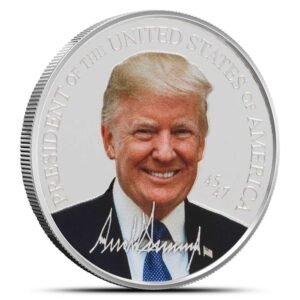 1 oz President Trump Signature Portrait Silver Medallion (Proof-Like)