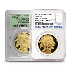 Buy 1 oz Proof American Gold Buffalo Coin PR/PF69 (Random Year, Varied Label, PCGS or NGC)