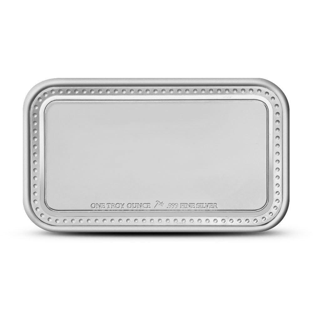 1 oz SilverTowne Happy Valentine’s Day Roses Silver Bar (New) - Image 2