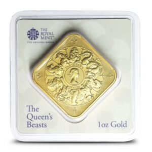 1 oz The Royal Mint Queens Beast Completer Gold Bar (New)