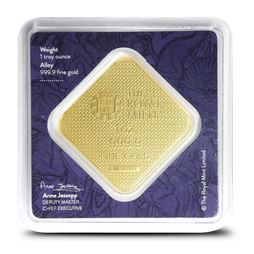 1 oz The Royal Mint Queens Beast Completer Gold Bar (New) - Image 2