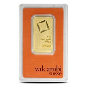 Buy 1 oz Valcambi Matte Gold Bar (New w/ Assay)