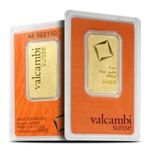 Buy 1 oz Valcambi Matte Gold Bar (New w/ Assay)