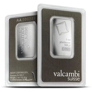 1 oz Valcambi Palladium Bar For Sale