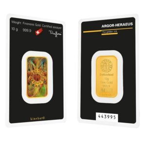 10 Gram Argor Heraeus Gold Bar For Sale (New w/ Assay)