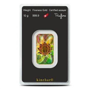 10 Gram Argor Heraeus Kinebar Gold Bar (New w/ Assay)