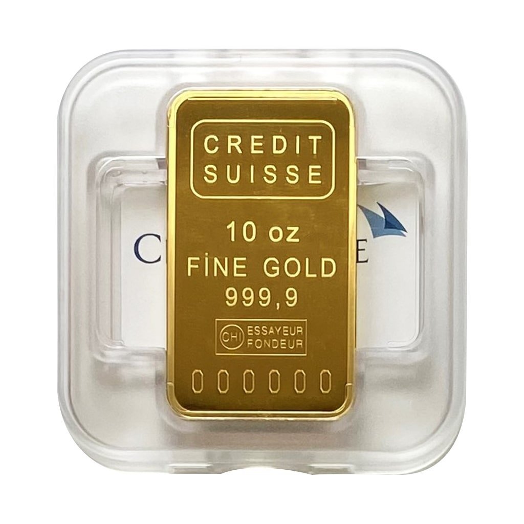 10 oz Credit Suisse Gold Bar For Sal