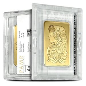10 oz PAMP Suisse Fortuna Veriscan Gold Bar (New w/ Assay)