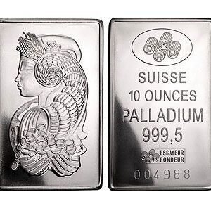 10 oz PAMP Suisse Palladium Bar For Sale (New w/ Assay)