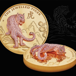 10 oz Proof Jewelled Tiger Gold Coin