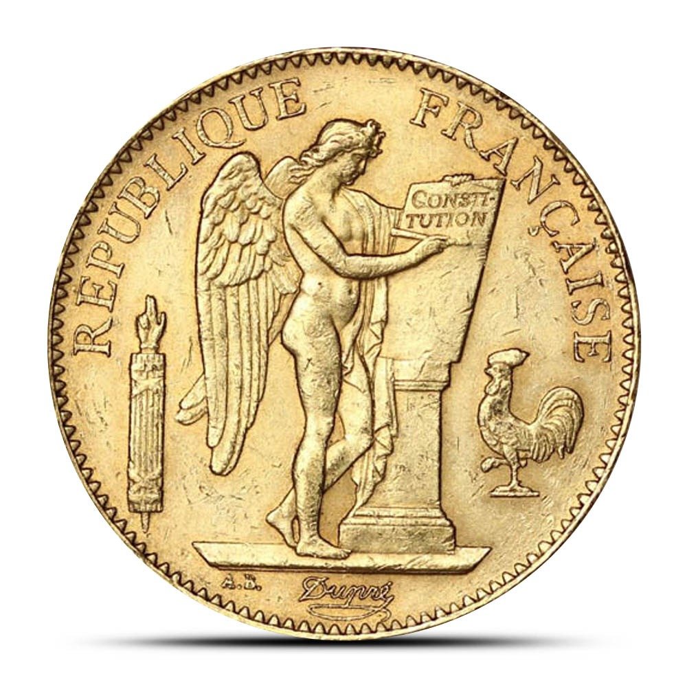 100 Francs France Angel Gold Coin