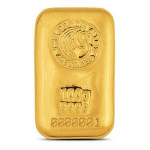 100 Gram Perth Mint Cast Gold Bar (New)