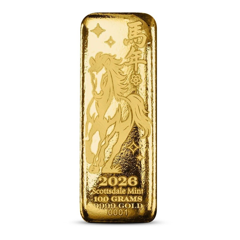 100 Gram Scottsdale Gold Horse Bar