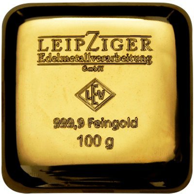 Buy 100 Gram Geiger Edelmetalle Square Gold Bar (New) - Image 2