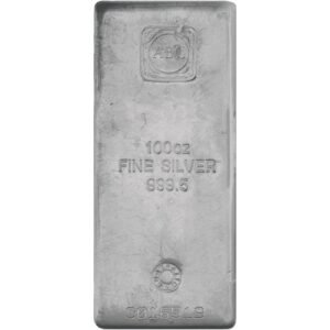 100 oz ABC Silver Bar For Sale (New)