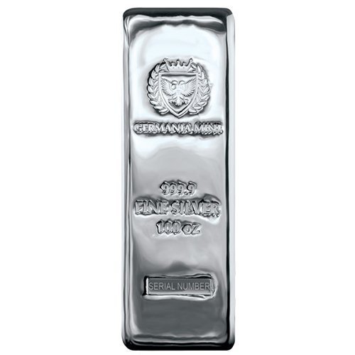 Buy 100 oz Germania Mint Cast Silver Bar (New) - Image 3