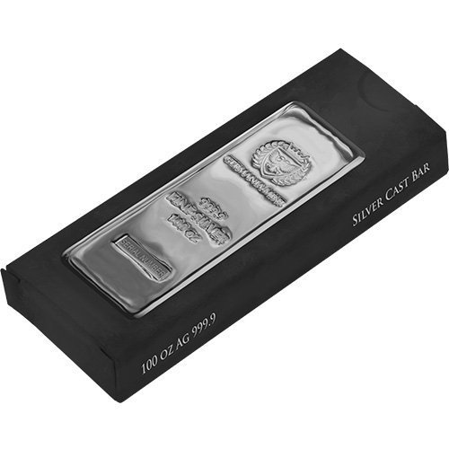 Buy 100 oz Germania Mint Cast Silver Bar (New) - Image 2