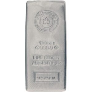 100 oz Royal Canadian Mint Silver Bar (RCM) (New)